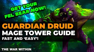 The Complete Guardian Druid Mage Tower Guide  Quick amp Easy  The War Within [upl. by Malilliw]