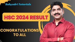 HSC 2024 Result  Congratulations to all  Sahyadri Tutorials [upl. by Ailahs]