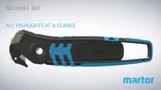 Safety knife MARTOR SECUMAX 350 product video GB [upl. by Nahtan970]