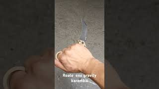 Reate exo gravity karambit knife [upl. by Yeldar]