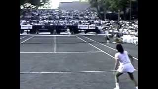 Gabriela Sabatini v Martina Navratilova Amelia Island 1989 pt3 [upl. by Rhodes]