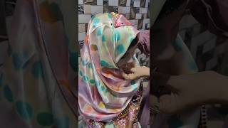 Beautiful hijab styleArtbyqueenshortsyoutubeshortsyoutubeeasyhijabtutorialhijabfashiontrends [upl. by Aryajay]