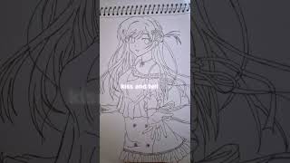 My drawing of chizuru mizuhara from rent a girlfriendSupport ☺anime art [upl. by Zampardi]