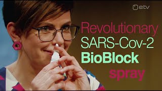 Revolutionary Sars Cov2 Covid19 Bio Block protection spray demo on Estonian Television [upl. by Columbus8]