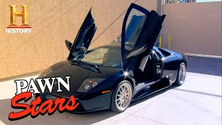 Pawn Stars SUPER FAST 2003 Lamborghini is SUPER EXPENSIVE Season 5  History [upl. by Adnylam]