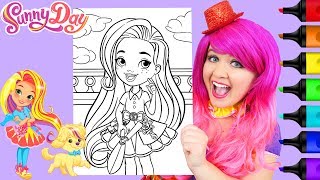 Coloring Sunny Day Hair Salon Coloring Page Prismacolor Markers  KiMMi THE CLOWN [upl. by Gardener]