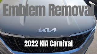 Car Badge Delete 2022 KIA Carnival [upl. by Ashely31]