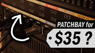 How I Built My Home Studio Patchbay for Cheap [upl. by Suivat25]