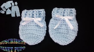 COMO TEJER GUANTES PARA BEBÉ 🧶🍼 [upl. by Homovec]