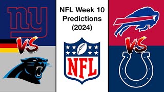 NFL Week 10 Predictions 2024 [upl. by Cahilly]