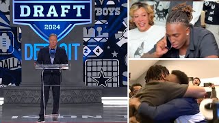 Every Dallas Cowboys 2024 Draft Pick with players reactions [upl. by Sylado]