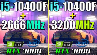 i5 10400F  2666MHz vs 3200MHz  Does RAM Speed Matter [upl. by Einnod]