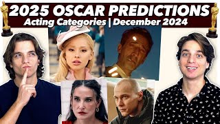 2025 Oscar Predictions  Acting Categories  December 2024 [upl. by Balsam576]