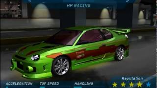 Need for Speed Underground Customization  Klutch Dodge Neon [upl. by Nemzaj]