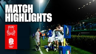 Italy U20 Men vs England U20 Men  Mens U20 Six Nations highlights [upl. by Peoples]