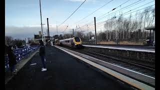 CrossCountry 221135 passes through Morpeth [upl. by Ecinad132]