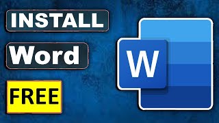 Free Download amp Install Microsoft Word Office on LaptopPC Tutorial [upl. by Nonnaer778]