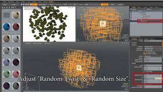 Modo Particles by using Particle Cloud amp Replicator [upl. by Ayekehs733]