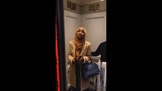 Congresswoman Ilhan Omar tells a protester quotF—k youquot after he says quotGo to Gazaquot IlhanOmar [upl. by Blaise]