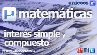 Interes Simple y Compuesto SECUNDARIA 3ºESO [upl. by Anayek]