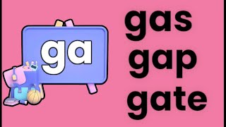 ga ge gi go gu vowels consonants learning educational [upl. by Daugherty]