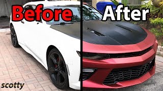 How to Plasti Dip Your Car  Chevy Camaro  with Scotty Kilmer [upl. by Kamal]