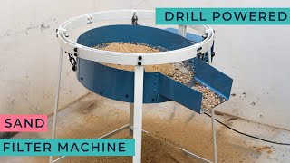 Make A Sand Sieving machine  DIY Drill Powered Sand Sieving Machine [upl. by Anirol]