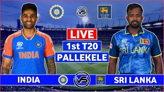 India vs Sri Lanka 1st T20 Live Scores  IND vs SL 1st T20 Live Scores amp Commentary  India Innings [upl. by Aicirtak]