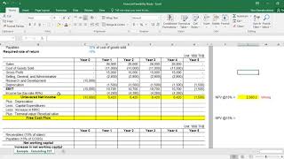 Financial Feasibility Calculation Part 1 [upl. by Colby234]