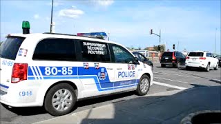 2 MONTREAL SPVM POLICE CARAVANS RESPONDING [upl. by Jolene]