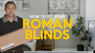 How to fit roman blinds [upl. by Sophi]