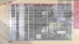 Lenovo ThinkSystem SR650 installing a top cover [upl. by Sherman]