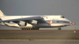 Antonov An124100 Ruslan RA82079 Take off at Nagoya [upl. by Stephan44]