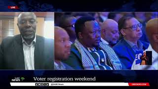 Discussing voter registration weekend with IECs Mawethu Mosery [upl. by Narud]