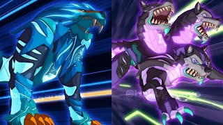 Bakugan Legends  Hydorous amp Howlkor  All Nova Forms [upl. by Ayres]