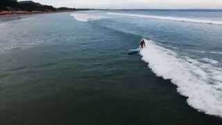 Surf DRONE seminyak beach BALI padma double6 longboard retro [upl. by Ddat]