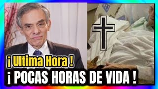 🔥 ¡ HACE UNAS HORAS  CONFIRMAN Triste N0ticia Le quedan HORAS DE VIDA AL Cantante JOSÉ JOSÉ Hoy [upl. by Amitie521]