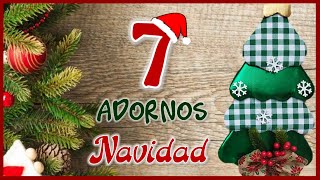 7 IDEAS PARA ADORNAR LAS PUERTAS EN NAVIDAD  Christmas crafts for the door  Manualidades navideñas [upl. by Kaitlyn33]