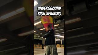 Uncut Gems Christian Altamirano Underground Sign Spinning [upl. by Haduj758]