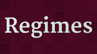 REGIMES pronunciation • How to pronounce REGIMES [upl. by Esereht93]