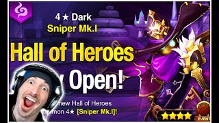 DARK SNIPER HALL OF HEROES Summoners War [upl. by Onimixam967]