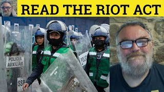 🔵 Read the Riot Act Meaning  Read the Riot Act Defined  Read Someone the Riot Act Examples Idioms [upl. by Eixel]