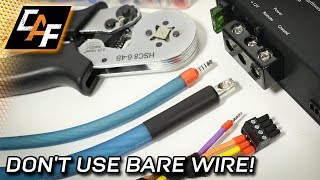 Wire Ferrules  BEST Amp Connection  WHEN TO CRIMP [upl. by Jenne]