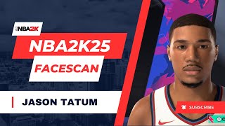 NBA 2k25 JASON TATUM FACE CREATION BEST ORIGINAL FACESCAN [upl. by Vedis]