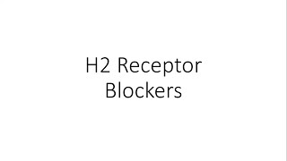 H2 Receptor Blockers  Pharmacology [upl. by Geer]