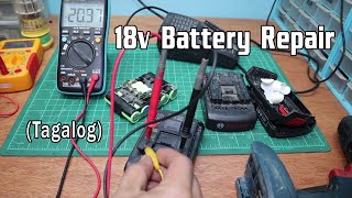 Battery repair troubleshoot Lithium 18v Cordless [upl. by Anilag]