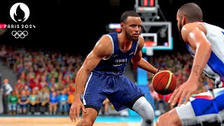 Steph Curry 4th QTR TAKEOVER 😴  NBA 2K25 Olympics Mode  USA vs France Gold Medal Gameplay [upl. by Tannie796]