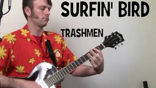 Surfin Bird The Trashmen Rockabilly Guitar Chords Lesson amp Tab Tutorial The Bird Is The Word [upl. by Enelaehs]