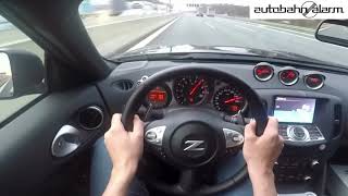 263 KMH Nissan 370Z Automatik POV TOP SPEED AUTOBAHN [upl. by Husha443]