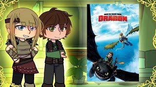 HTTYD react to the future  how to train your dragon  Gacha  drama  reaction [upl. by Saturday285]